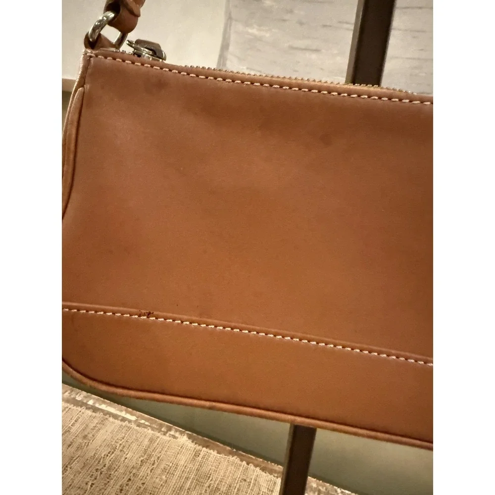 Vintage Coach Demi Hampton Leather Wear Bag Saddle Leather 7785 Shoulder Brown - Picture 16 of 16